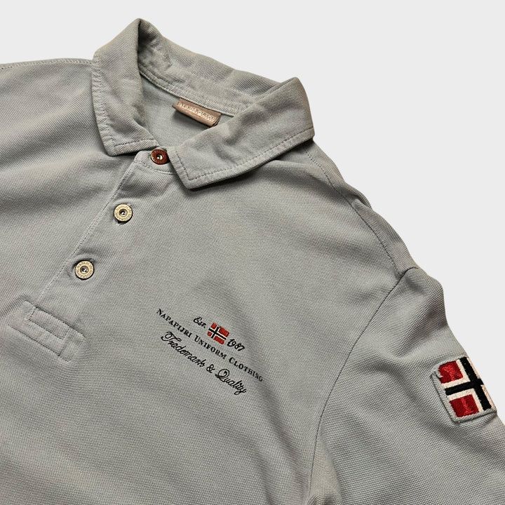 Hellblau Napapijri Polohemd (S)