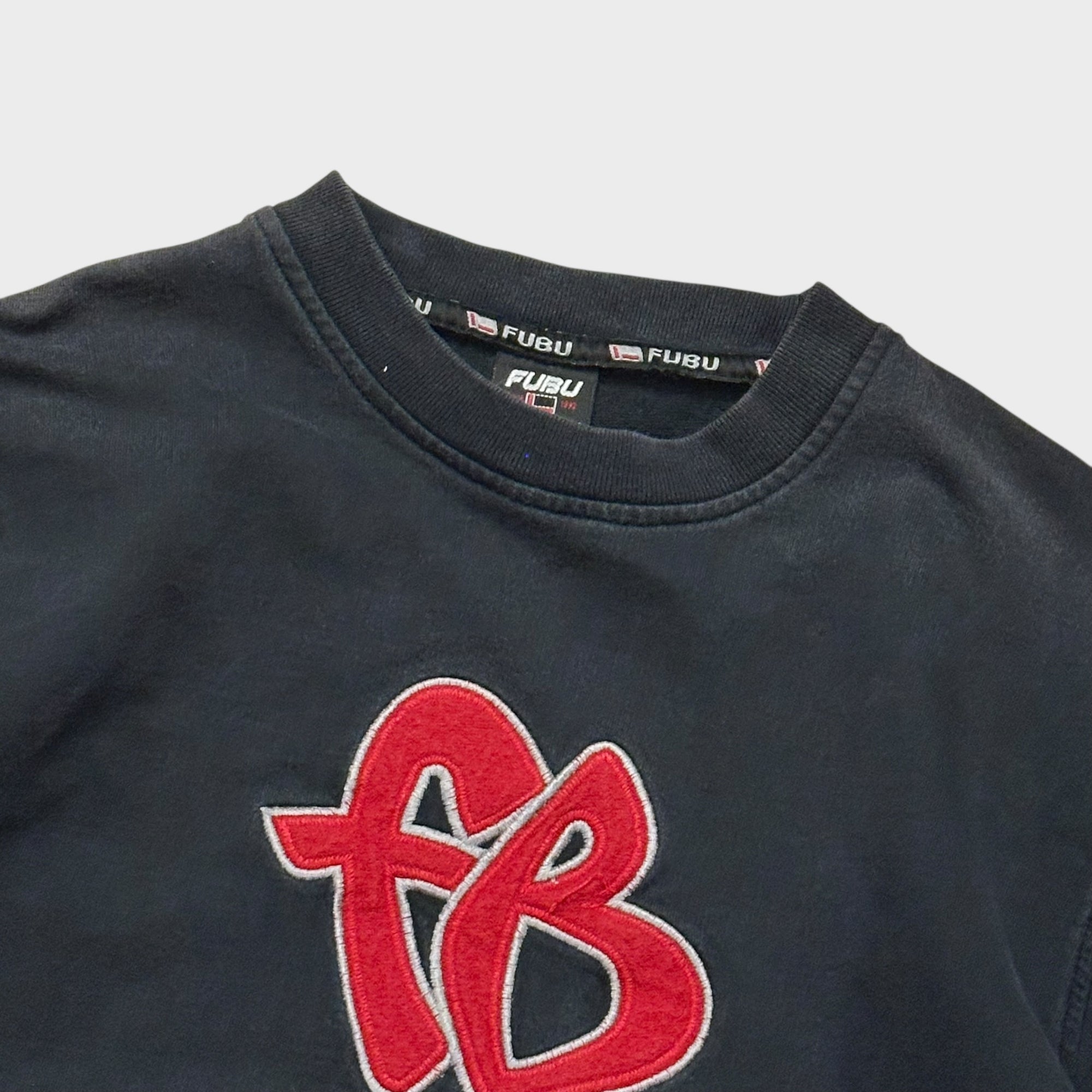 FUBU Sweatshirt Schwarz mit Logo (S)