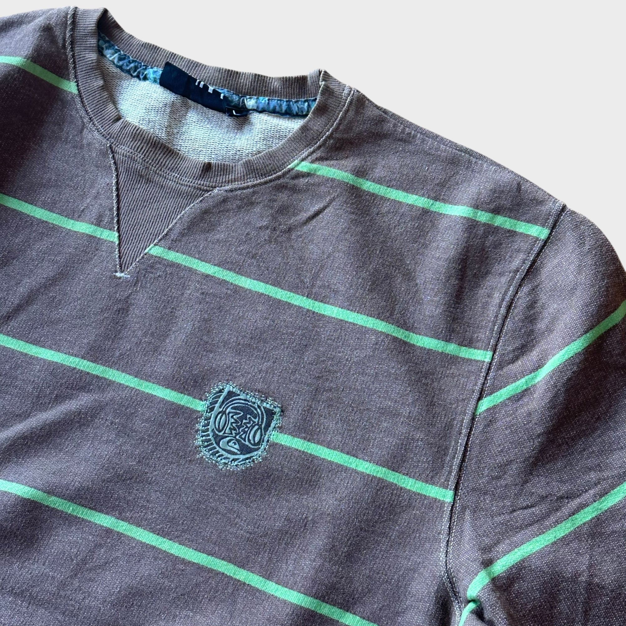 Quiksilver gestreiftes Sweatshirt braun (L)