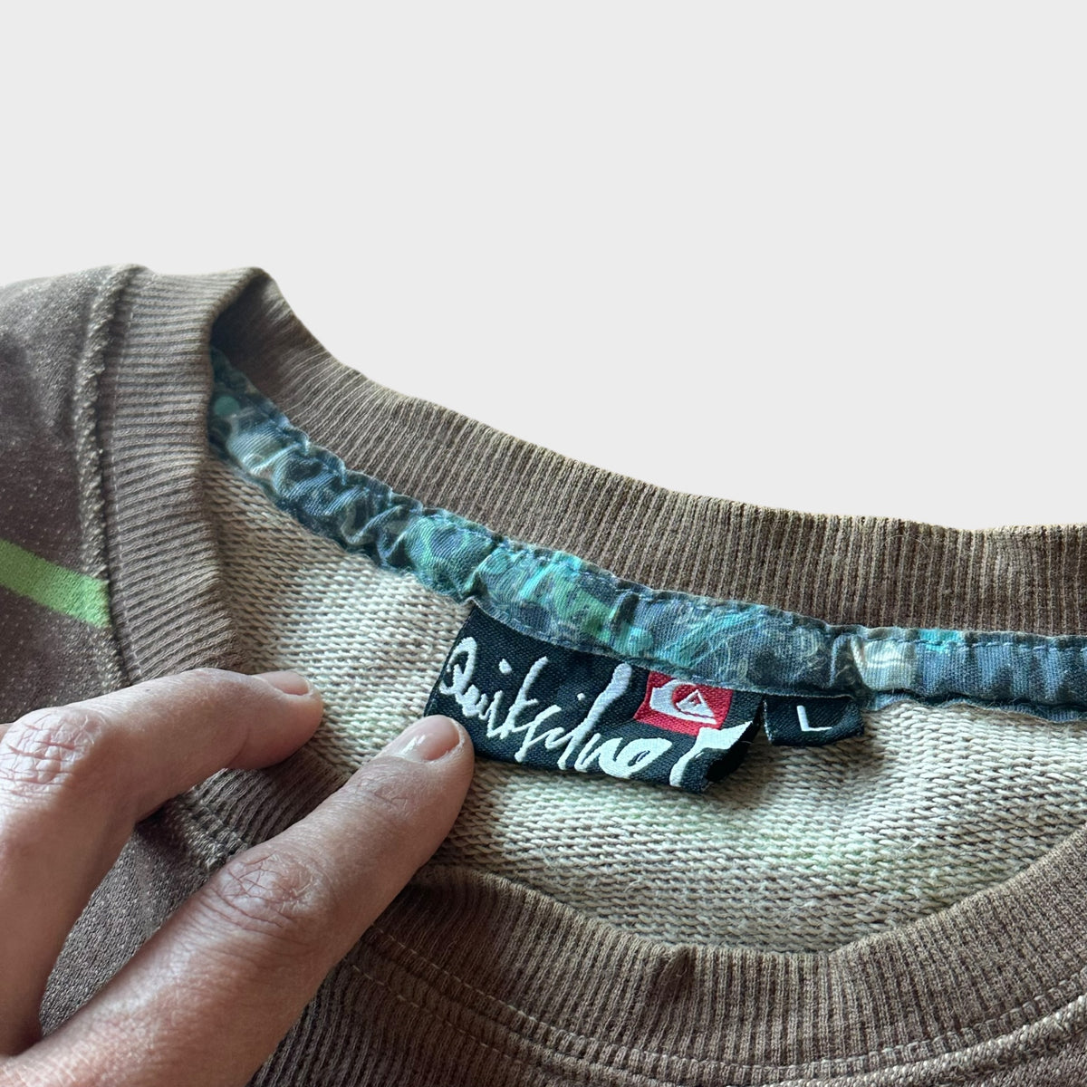 Quiksilver gestreiftes Sweatshirt braun (L)