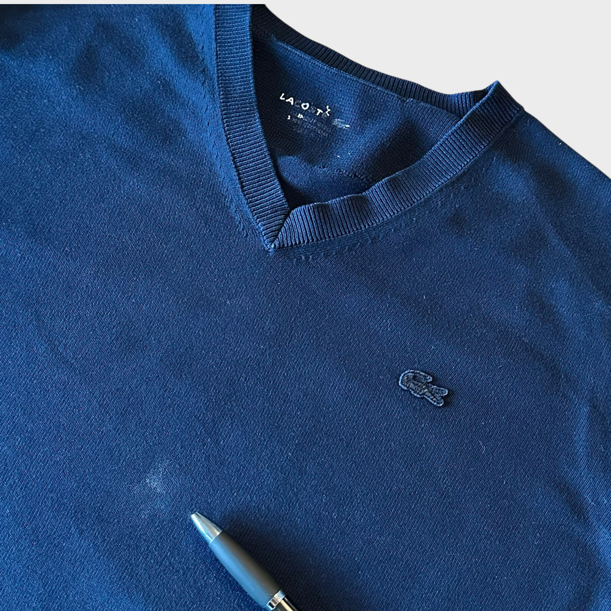 Lacoste V-Ausschnitt Pullover (M)