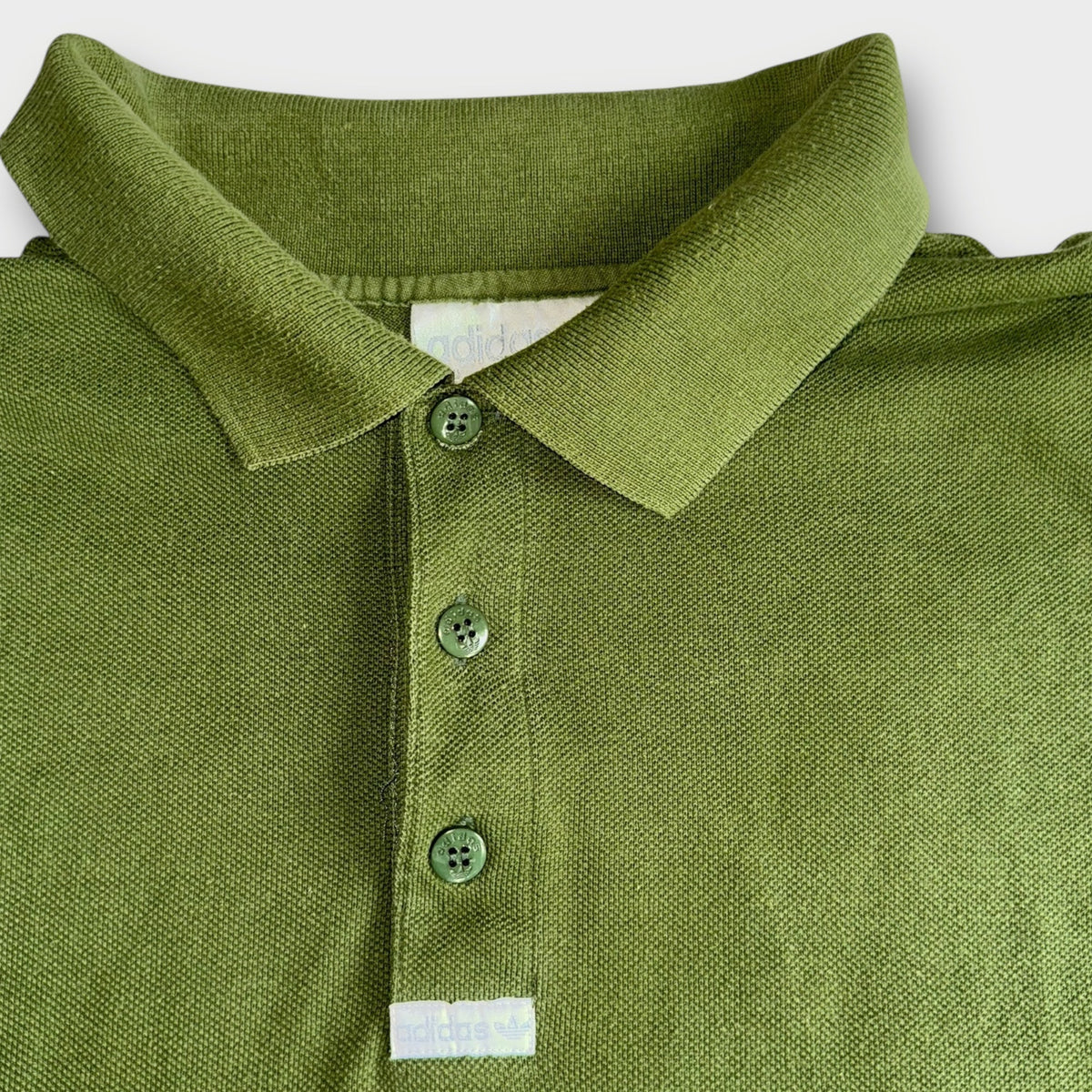 Vintage Adidas Polo Olivgrün (L)