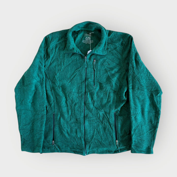 Vintage L.L.Bean Fleecejacke grün – Retro-Jacke Größe XL aus weichem Fleece