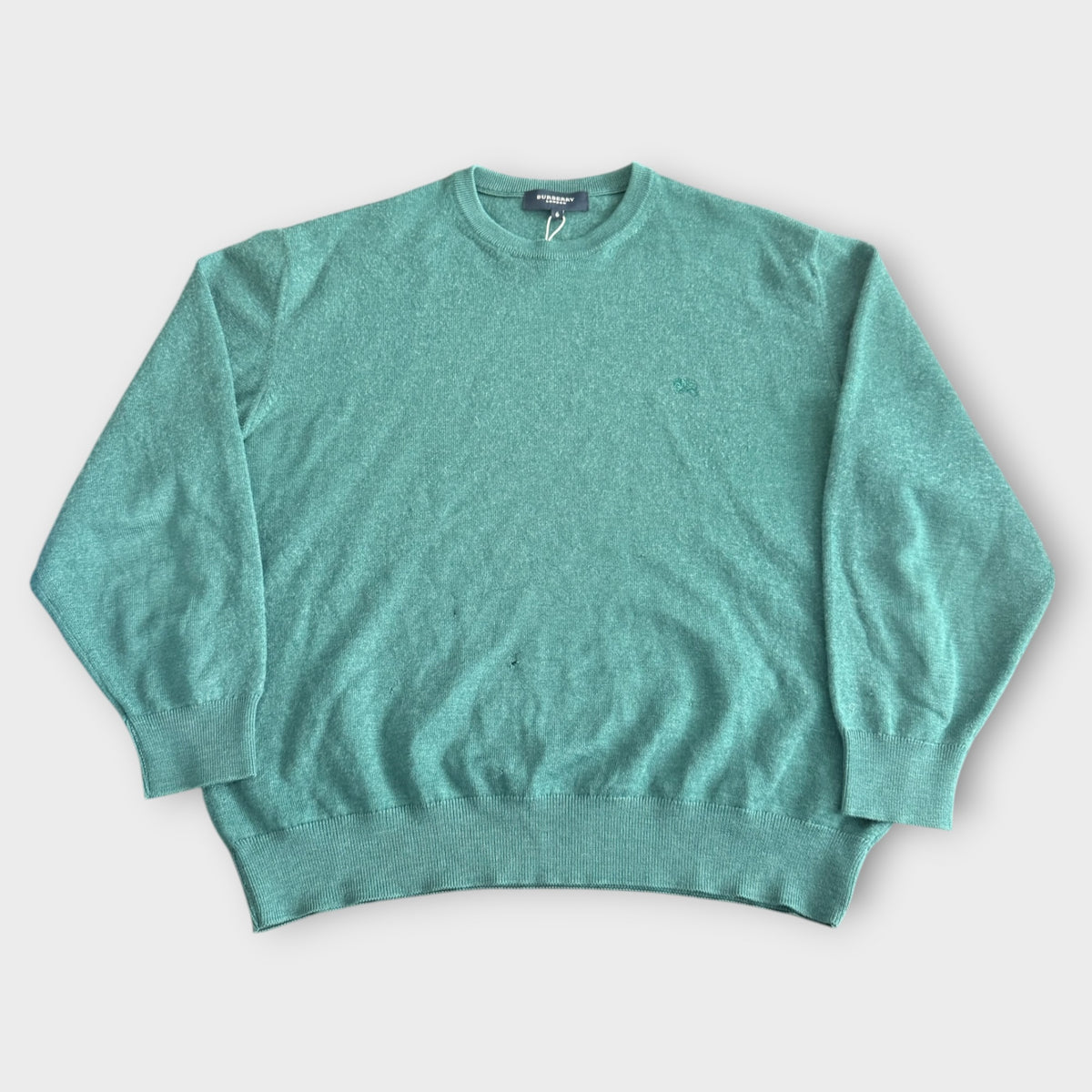 Burberry Strickpullover Grün Petrol Front