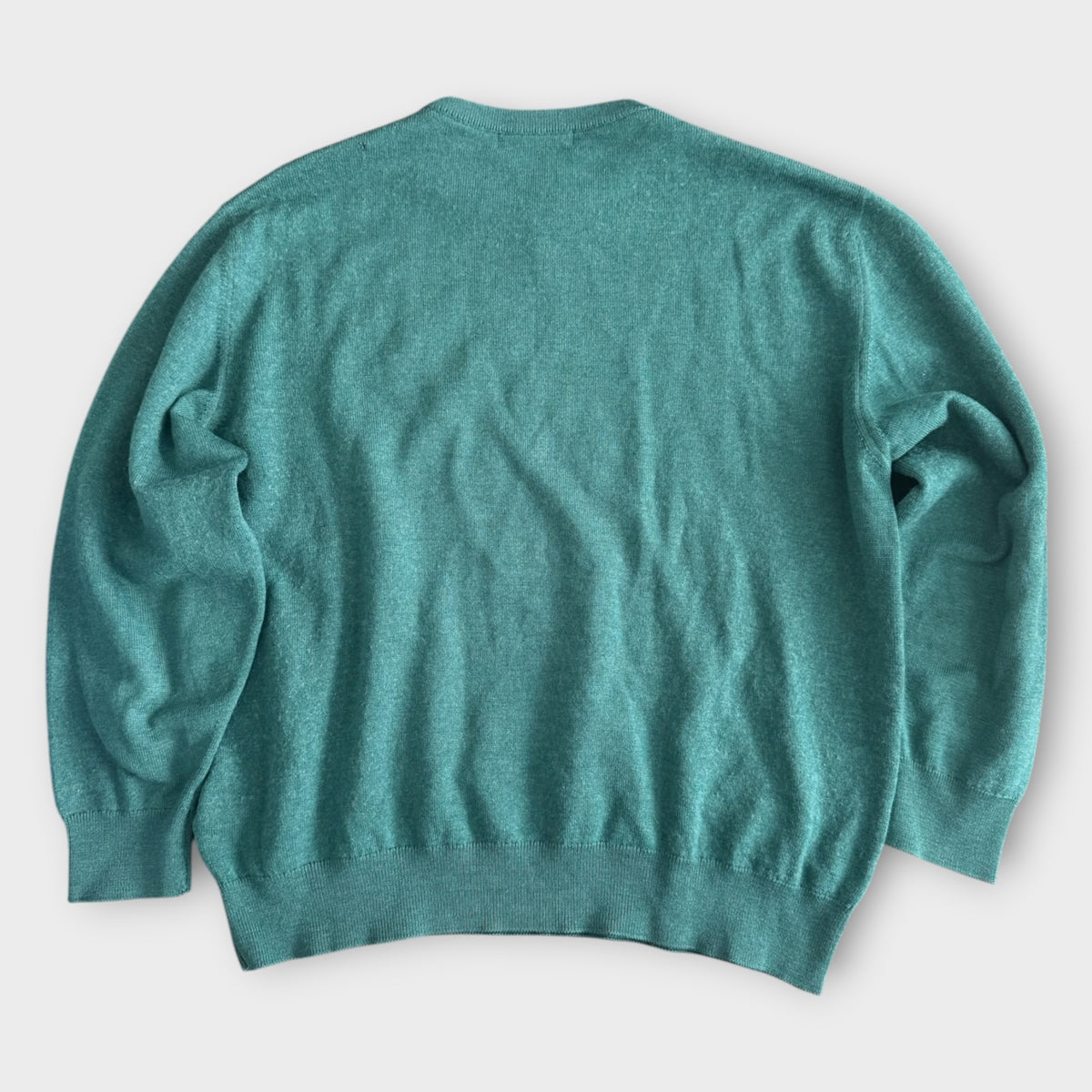 Burberry Strickpullover Grün Petrol Rückseite