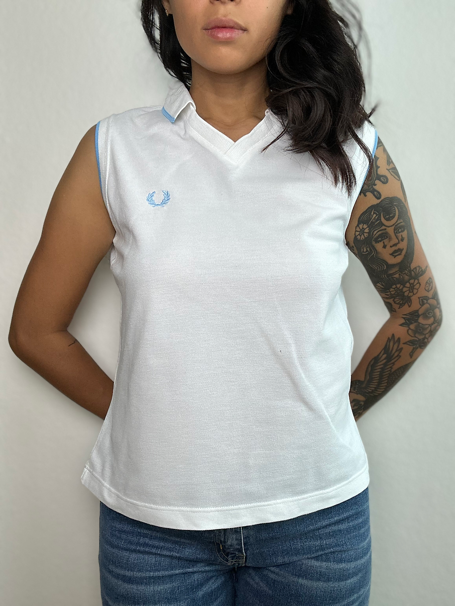 Fred Perry Sleeveless Polo (S)