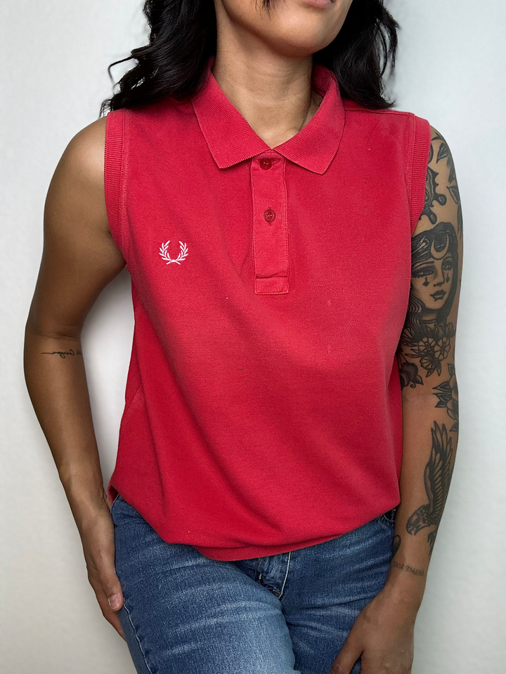 Fred Perry Sleeveless Polo (M)
