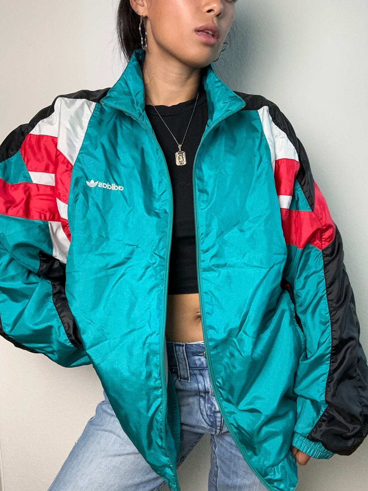 Oldschool Adidas Trackjacket (XL)