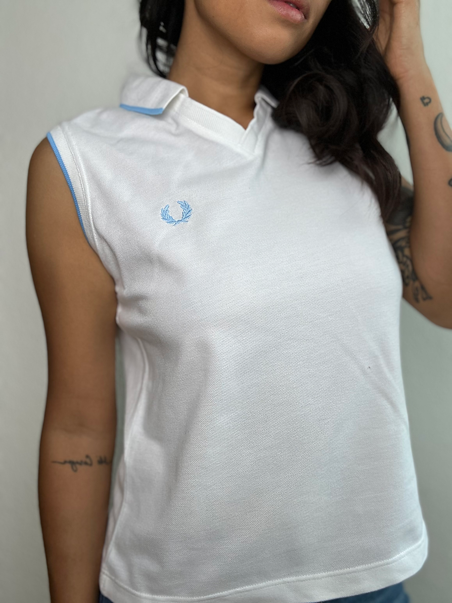 Fred Perry Sleeveless Polo (S)