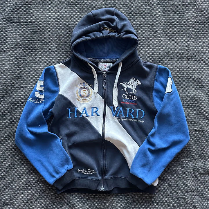 Harvard Line Royal Team Zip-Hoodie – Ansicht 1