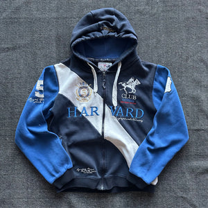 Harvard Line Royal Team Zip-Hoodie