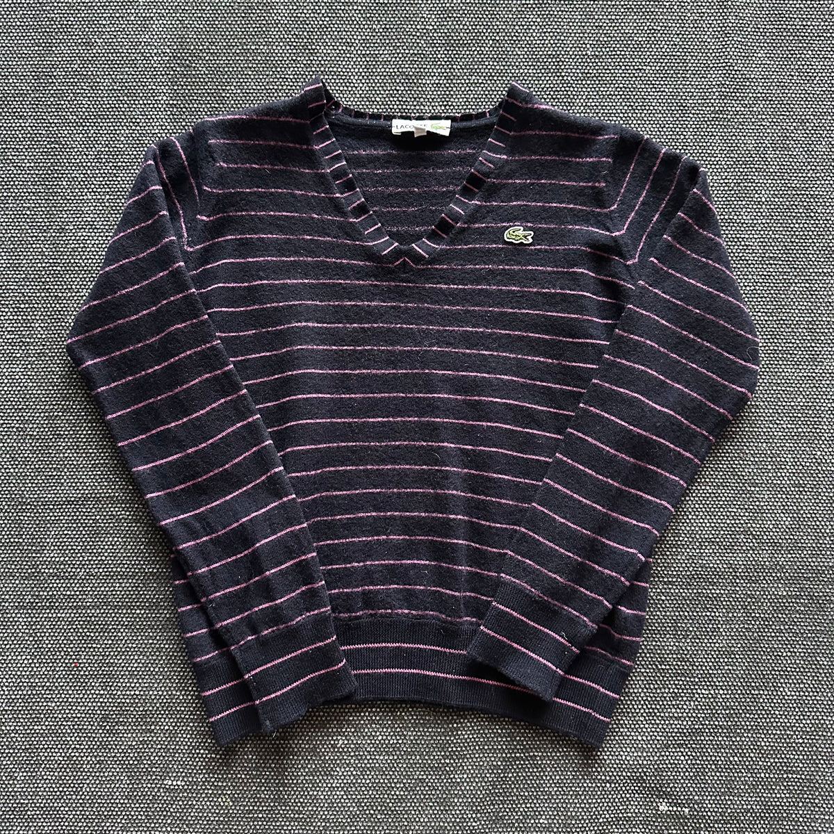 Lacoste Wollpullover mit Streifen – Ansicht 1