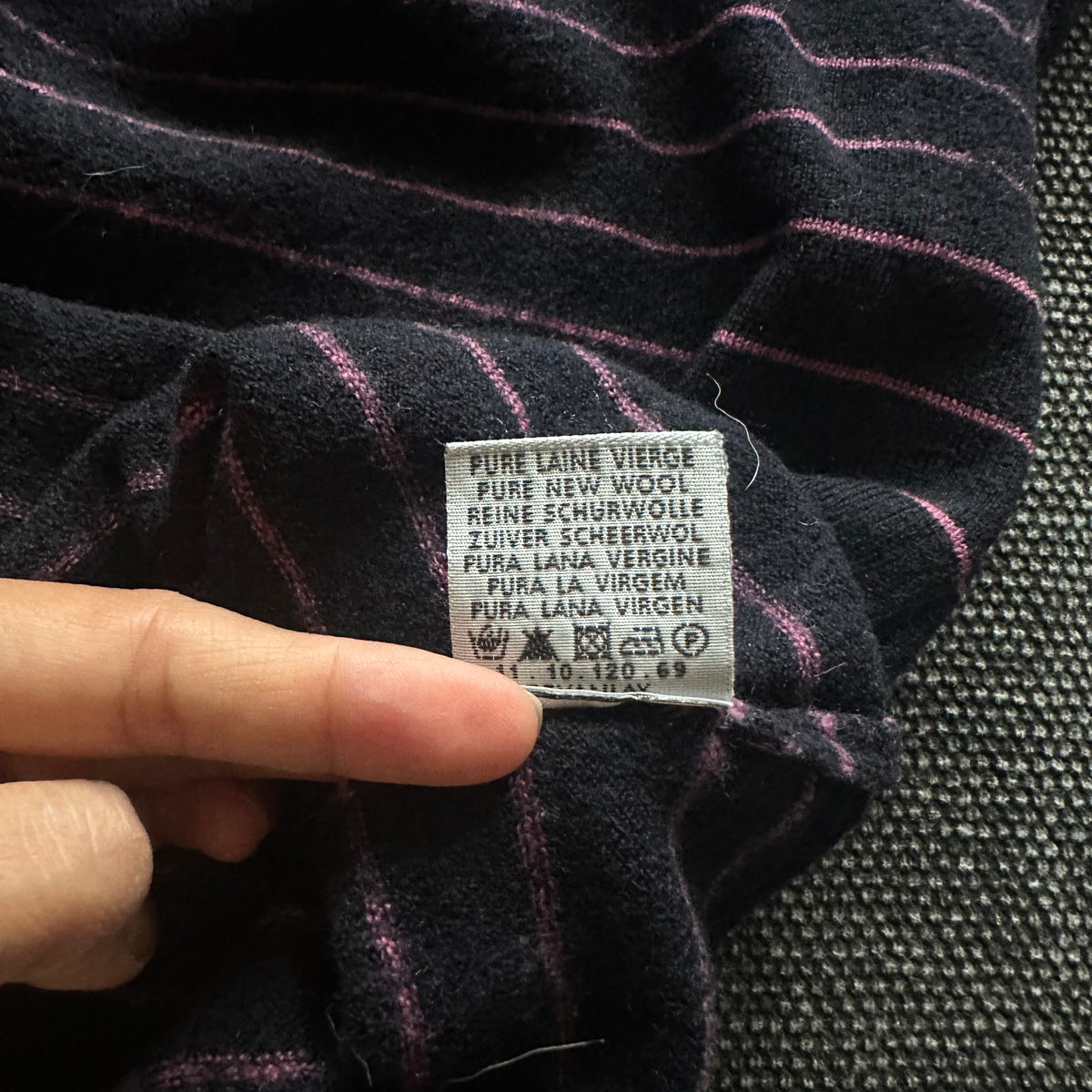 Lacoste Wollpullover mit Streifen – Ansicht 3