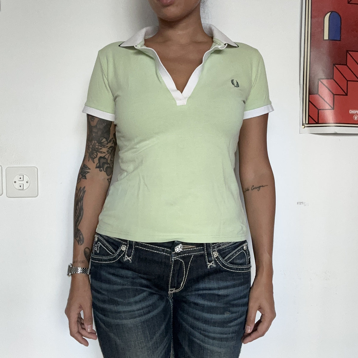 Fred Perry Polo Hellgrün – Ansicht 3