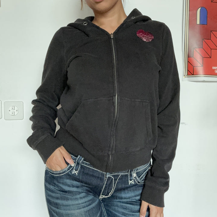 PINK Victoria's Secret Zip-Hoodie Grau