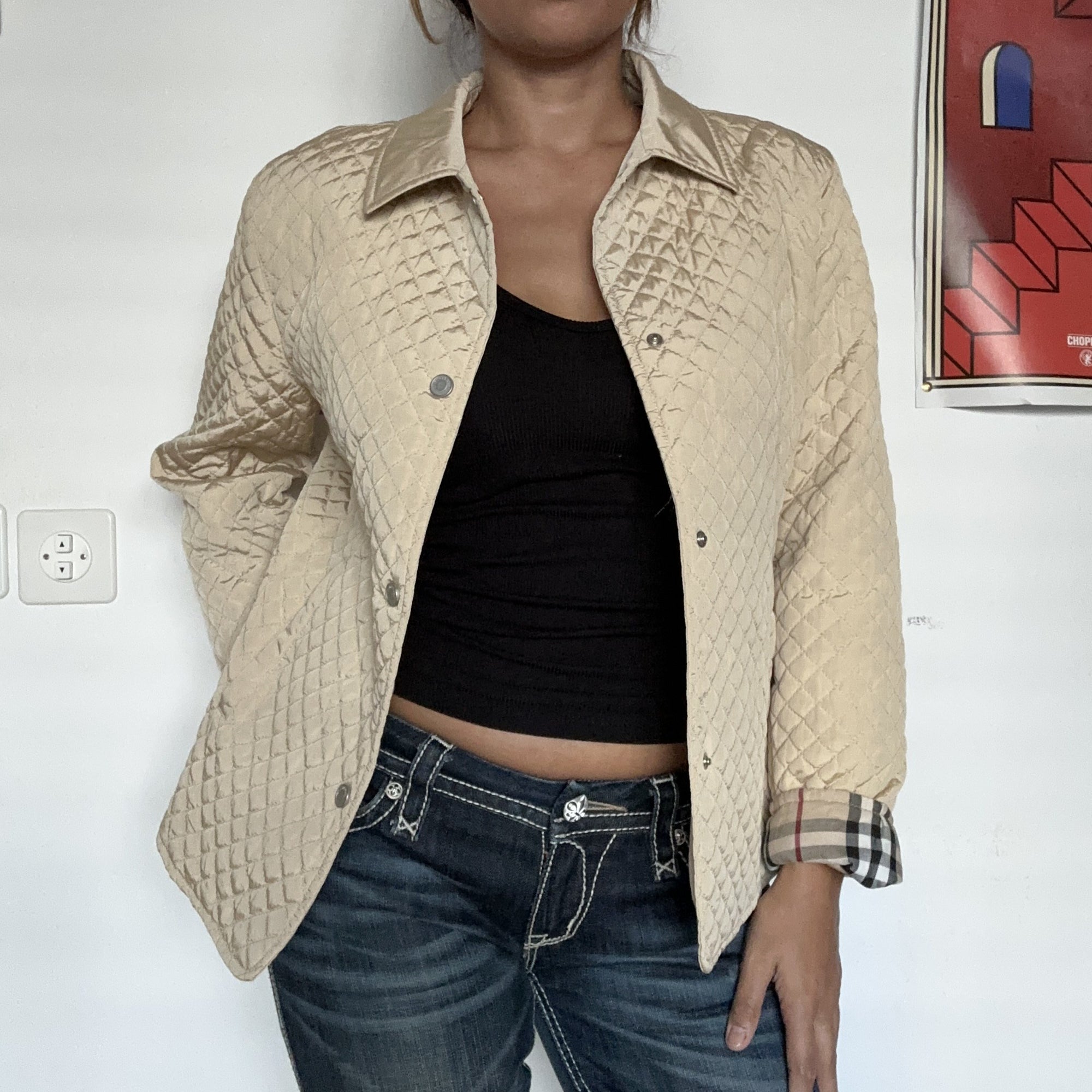 Burberry Steppjacke Beige – Ansicht 4