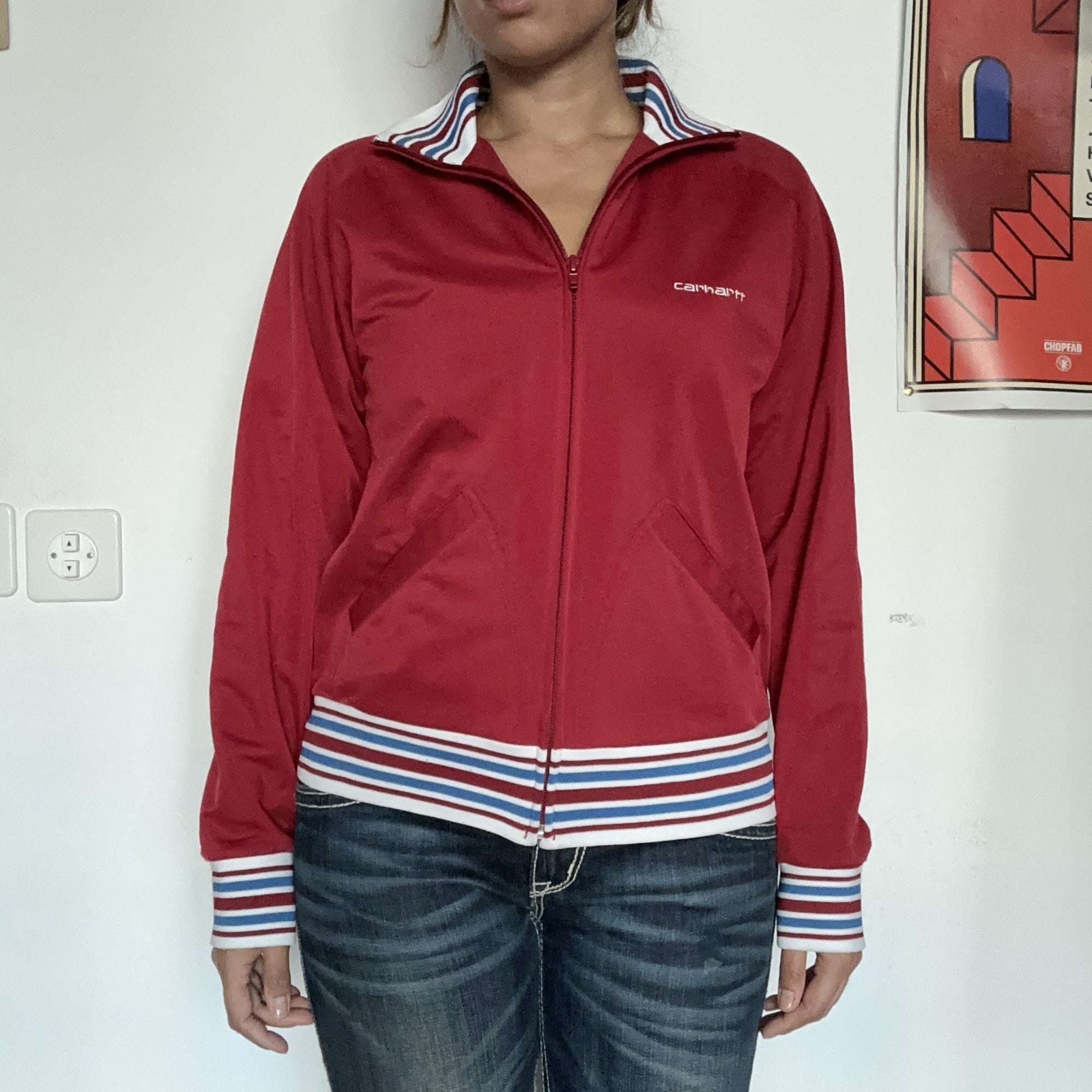 Carhartt Trainingsjacke Rot – Ansicht 2