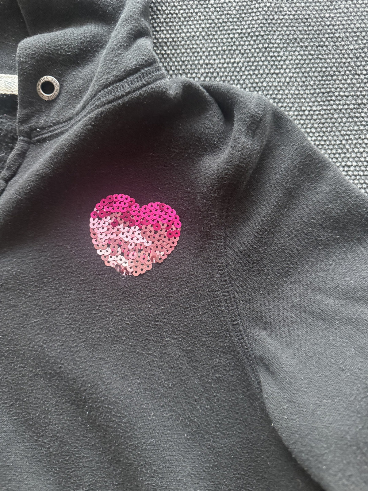 PINK Victoria's Secret Zip-Hoodie Grau – Ansicht 5