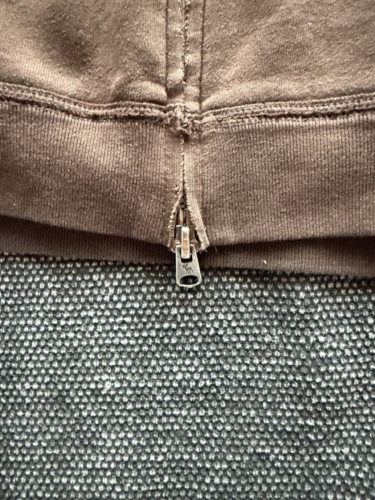 Abercrombie New York Zip-Hoodie Braun – Ansicht 6