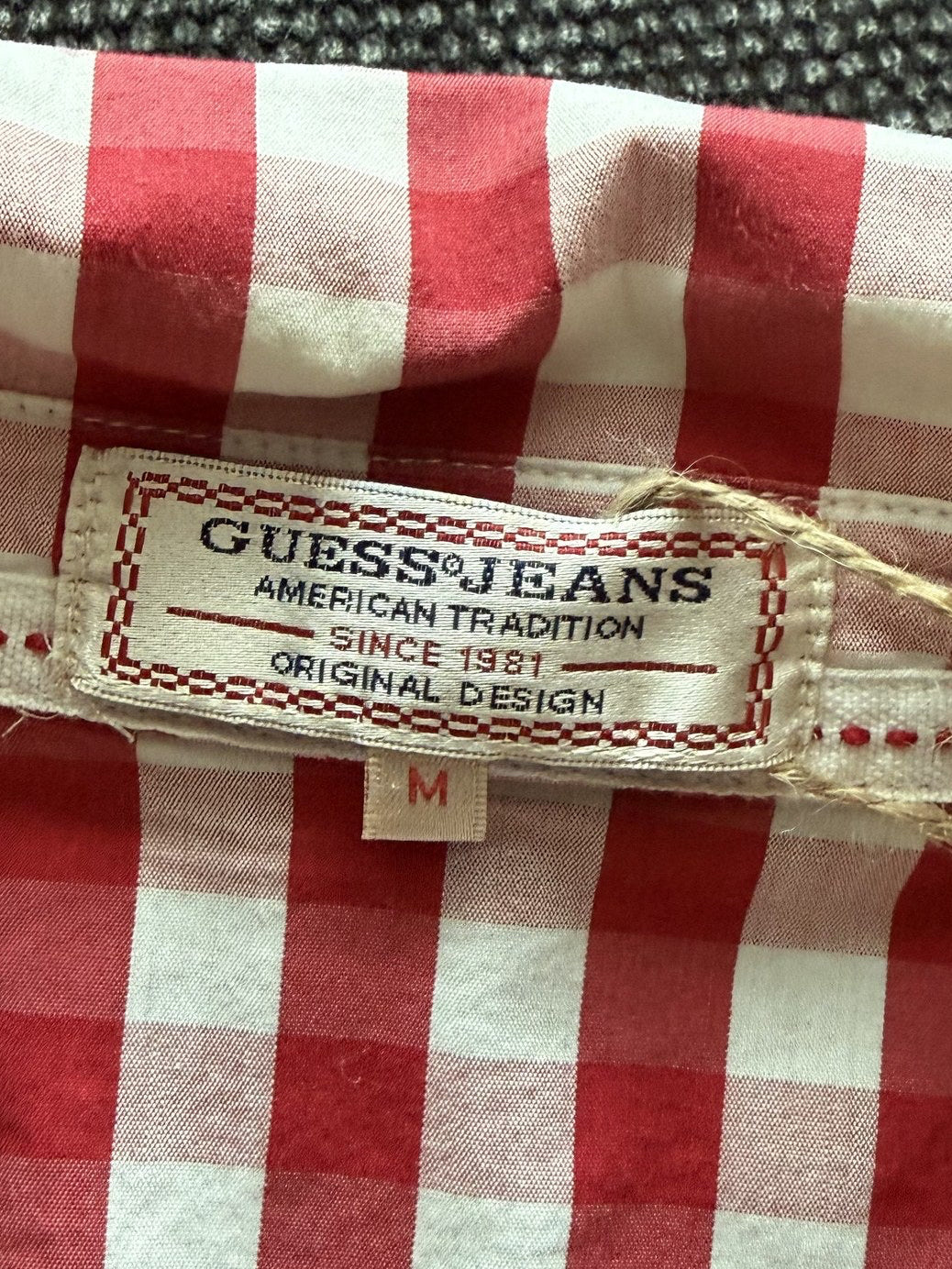 Guess Jeans Karobluse Rot-Weiss – Ansicht 6
