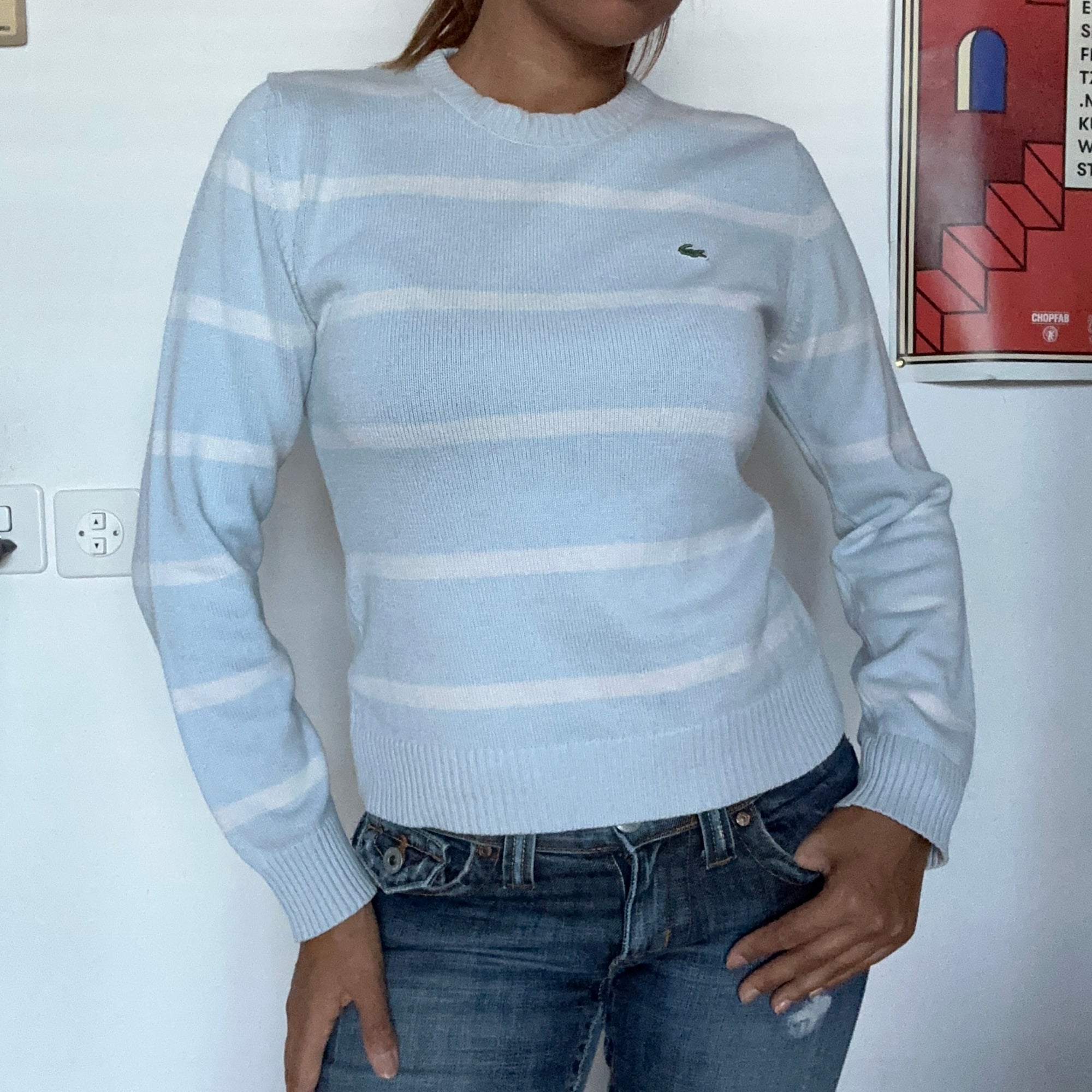 Lacoste Pullover mit Streifen – Ansicht 3