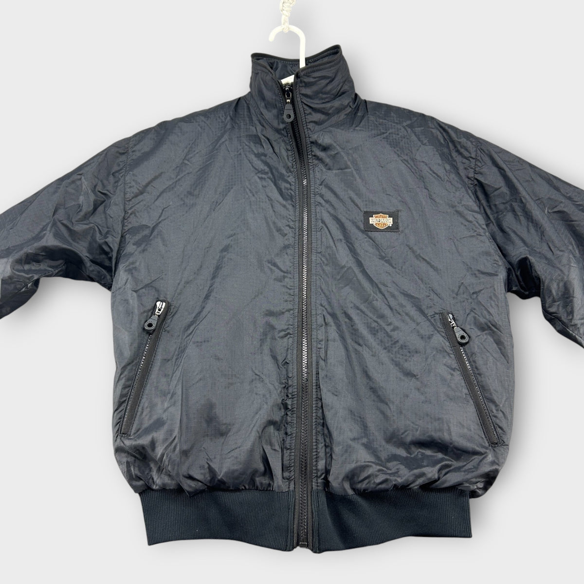 Harley-Davidson Winter Parka (S) – Schwarzer Nylon Heated