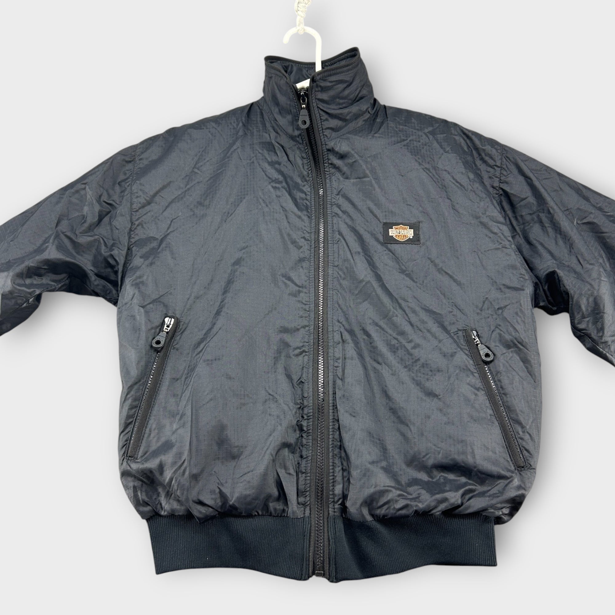 Harley-Davidson Winter Parka (S) – Schwarzer Nylon Heated