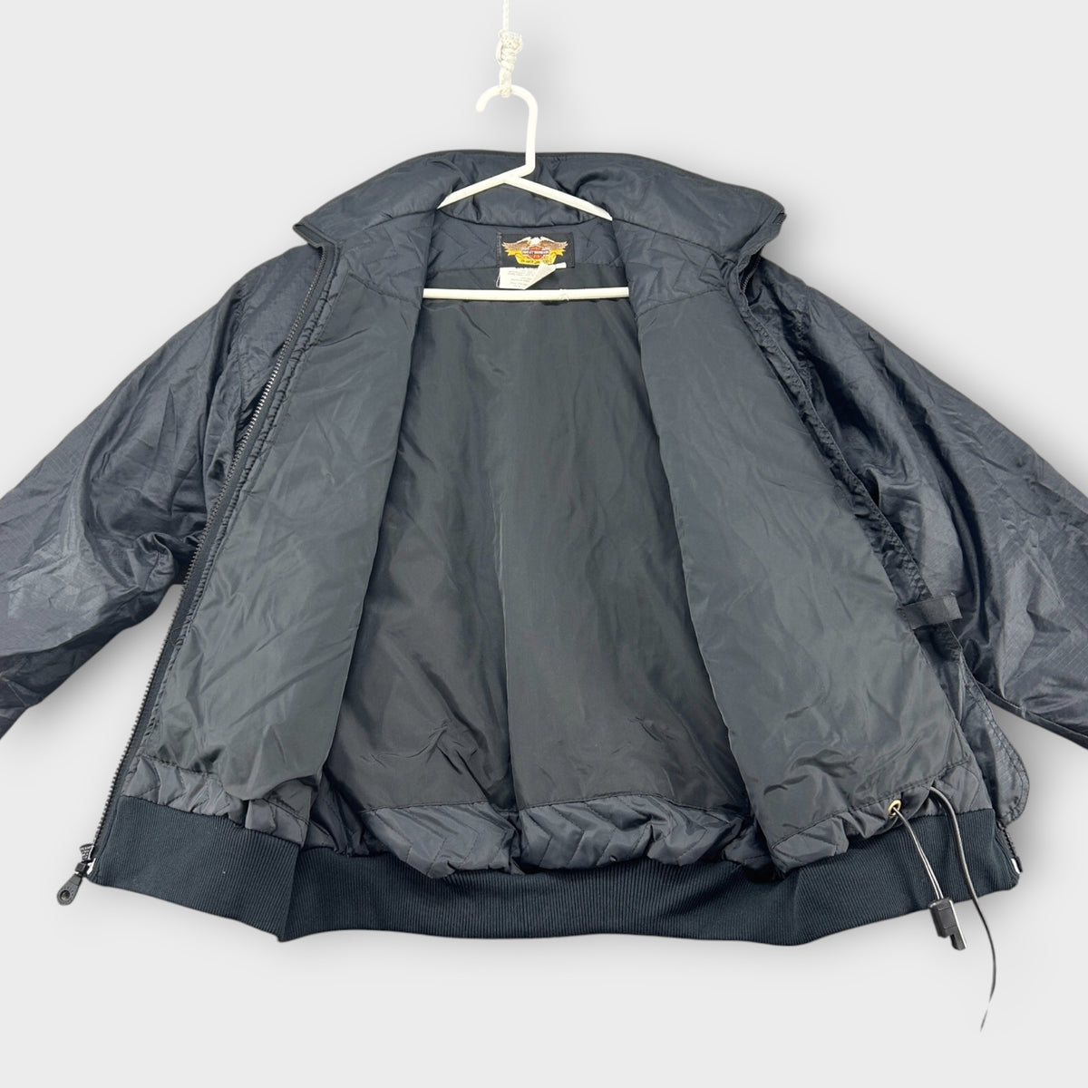 Harley-Davidson Winter Parka (S) – Schwarzer Nylon Heated