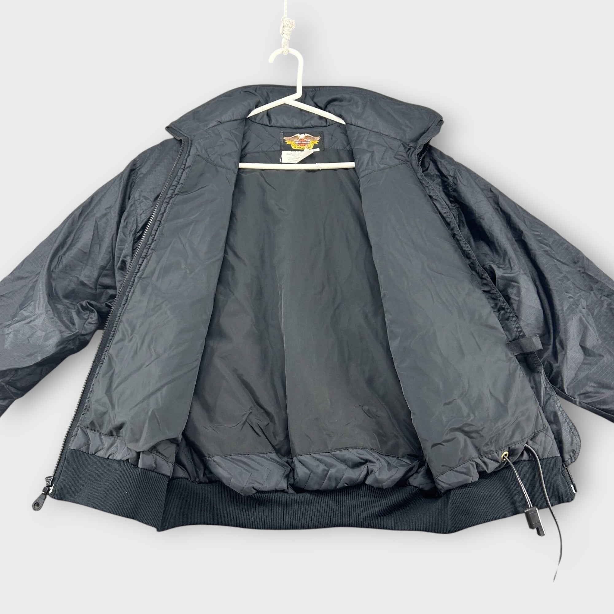 Harley-Davidson Winter Parka (S) – Schwarzer Nylon Heated