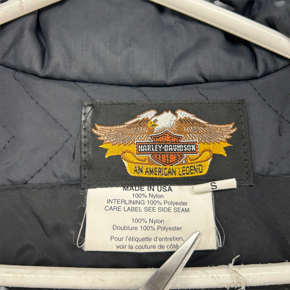 Harley-Davidson Winter Parka (S) – Schwarzer Nylon Heated