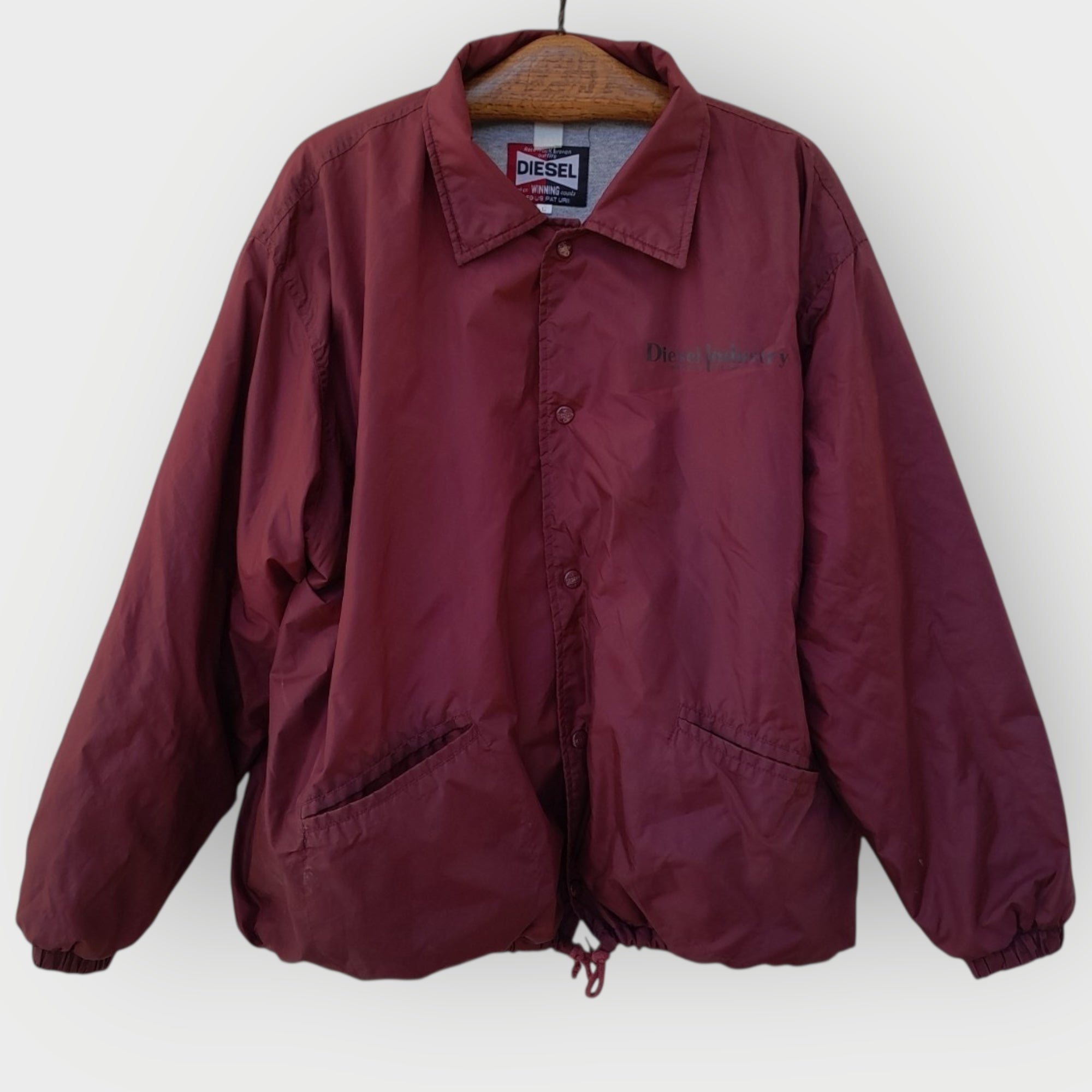Vintage Diesel Jacke (L) – Burgundy Coach Style