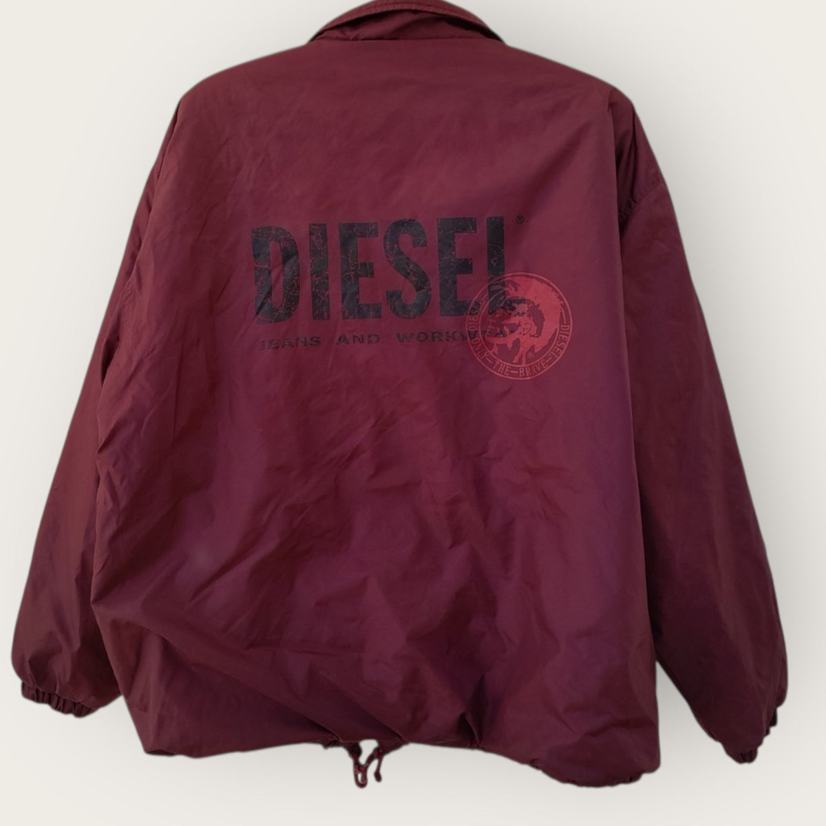Vintage Diesel Jacke (L) – Burgundy Coach Style