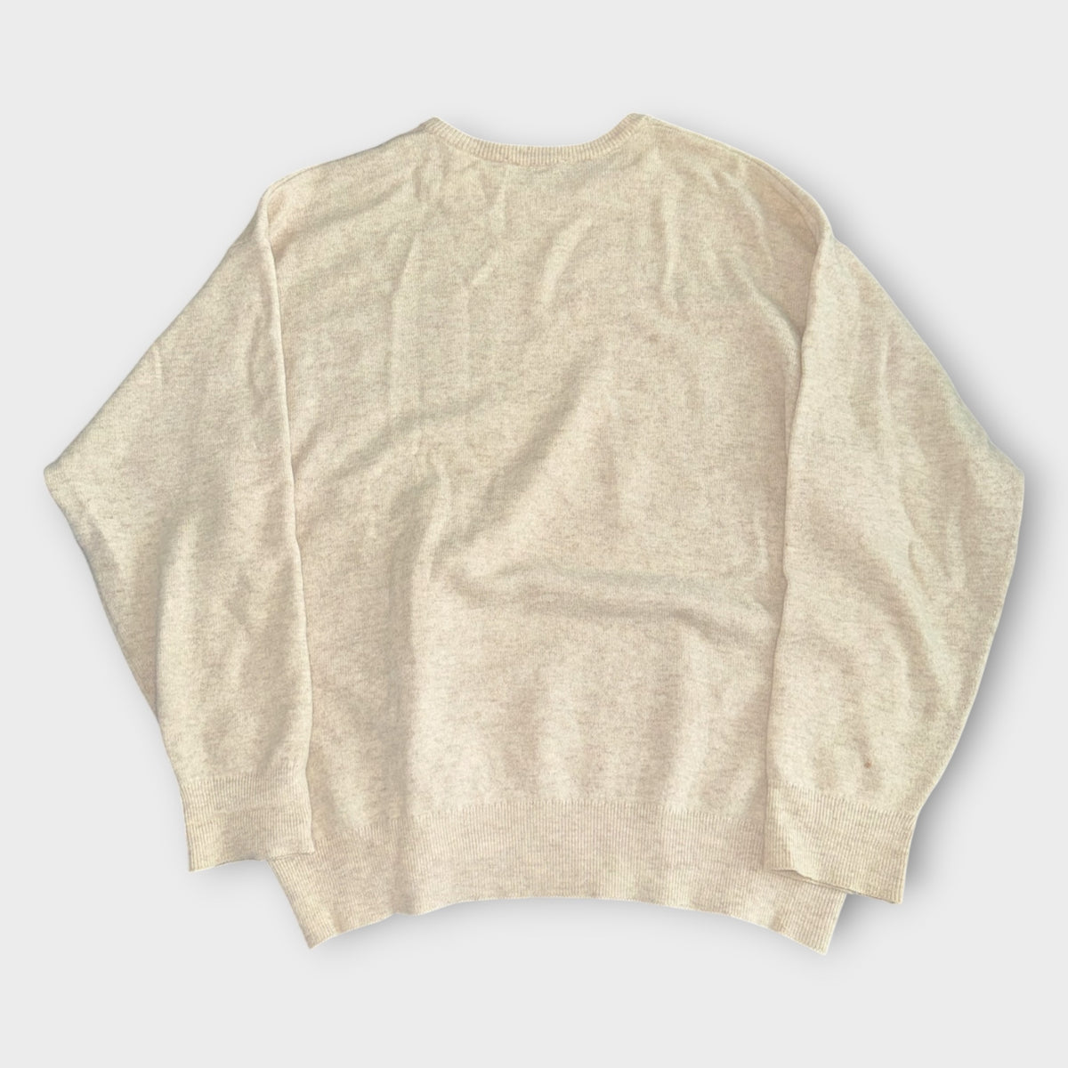 Vintage Burberrys Strickpullover Beige L Rückseite