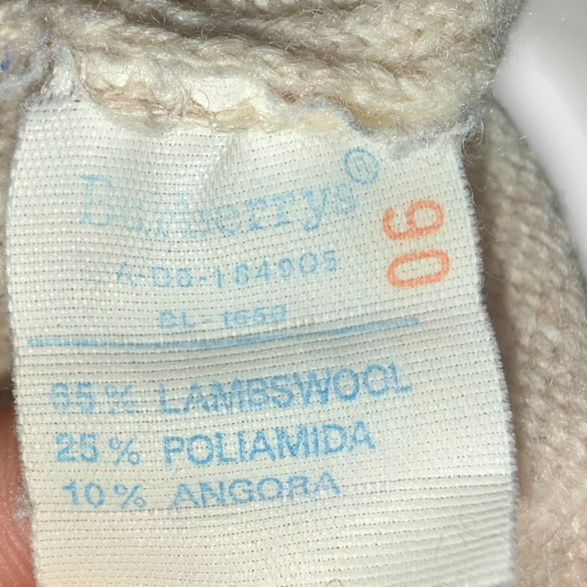 Vintage Burberrys Strickpullover Beige L Materiallabel