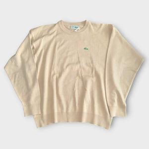 Vintage Lacoste Strickpullover – Beige (L)
