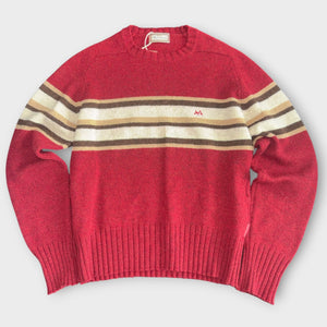Vintage Thomas Burberry Strickpullover – Rot (M)